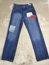 Vintage Fubu Youth Size 14 Baggy Wide Leg Jeans Y2K