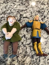 (2) Disney Hunchback Of Notre Dame Captain Phoebus 12" And Quasimodo 10”