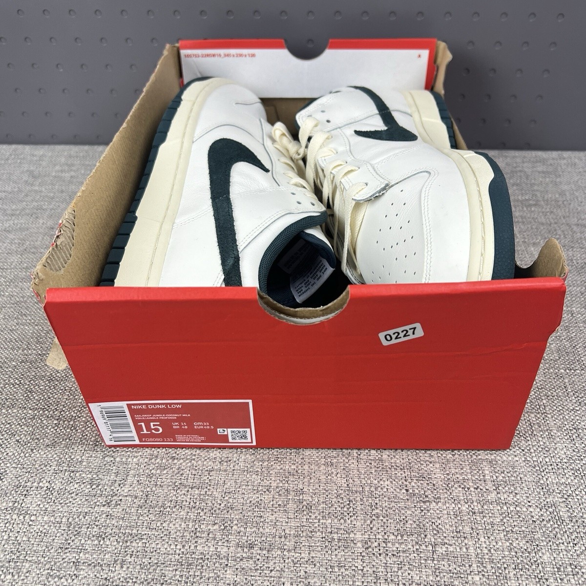 Men\'s Size 15 - Nike Dunk Low Athletic Department Deep Jungle New FQ8080-133 Nike Dunk Low Athletic Department Mens Lifestyle Shoes Sail  main image 4