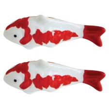 2PCS Aquarium Floating Fish Ornament Fish Tank Fish Figurine Ceramic Fish Statue