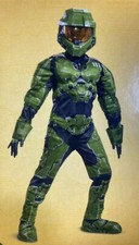 Halo Infinite Master Chief Kids Muscle Costume Costume GLOVES and SHOES COVER IN