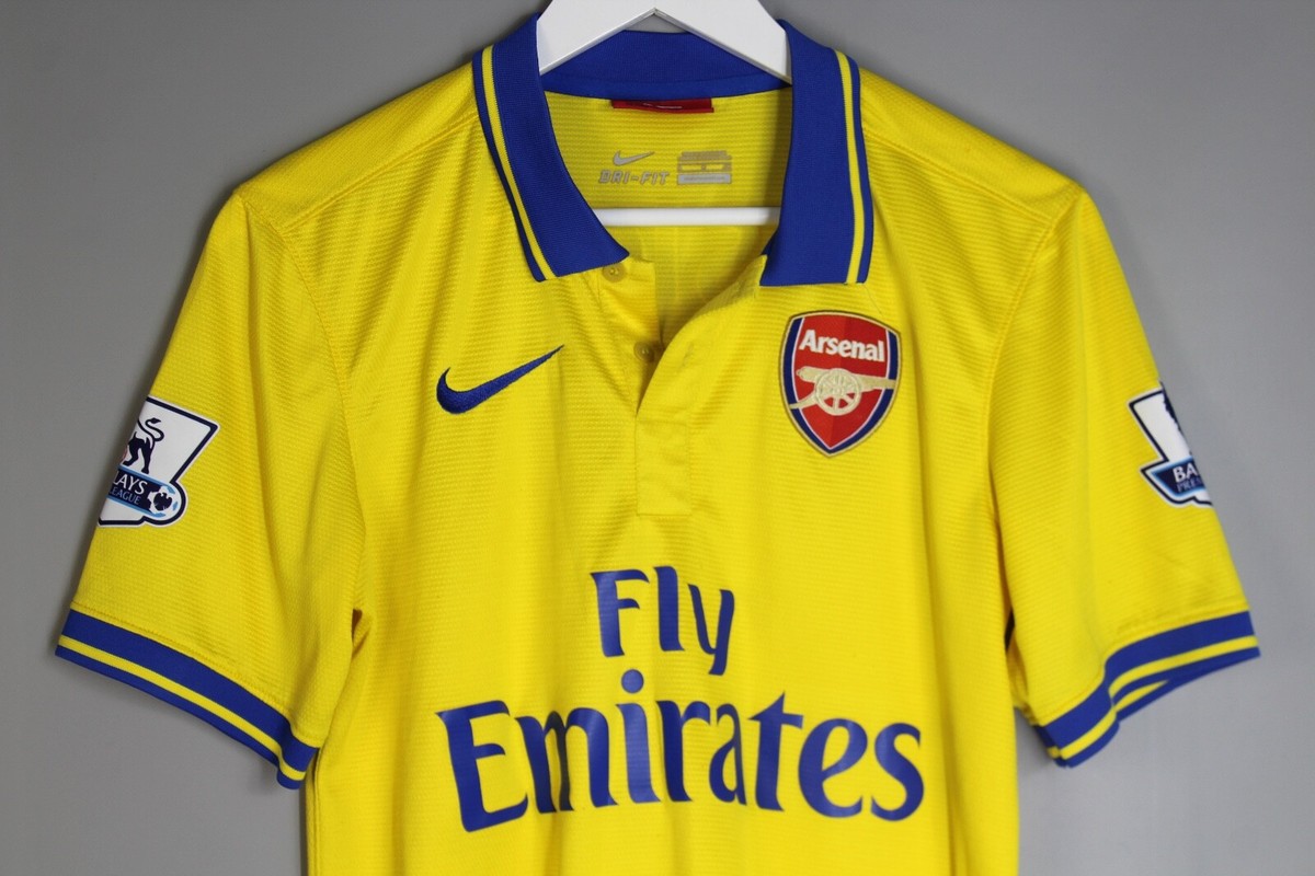 ARSENAL LONDON 2013 2014 AWAY FOOTBALL SHIRT SOCCER JERSEY NIKE #7