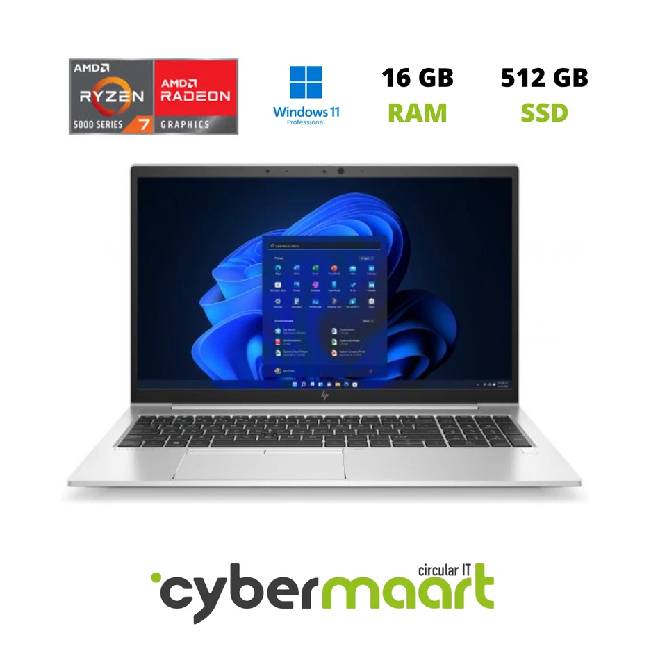 HP EliteBook 855 G8 · Ryzen 7 PRO 5850U · 16GB · 512GB
