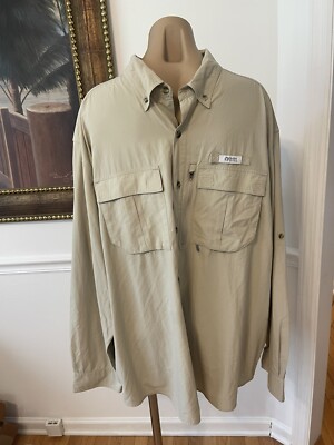 Chemise Boutonnée Gander Mountain - Femme, Manches Longues, Taille 1X, Beige Pêche