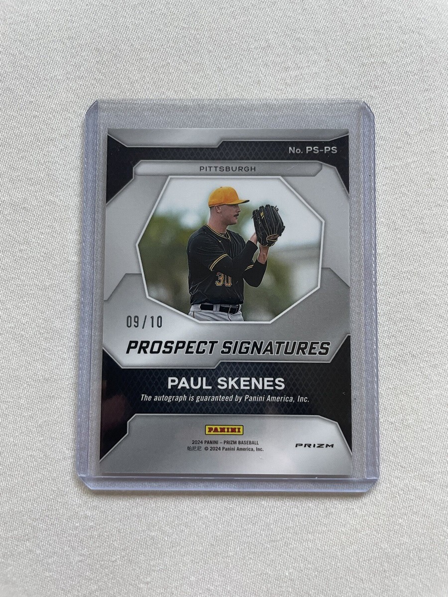 2024 Panini Prizm Baseball Paul Skenes Gold /10 Rookie Auto