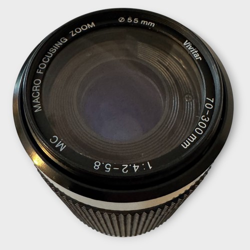 Vivitar 70-300mm f/4.2-5.8 MC Macro Zoom Lens for Minolta MD Mount Manual Focus - Picture 3 of 13
