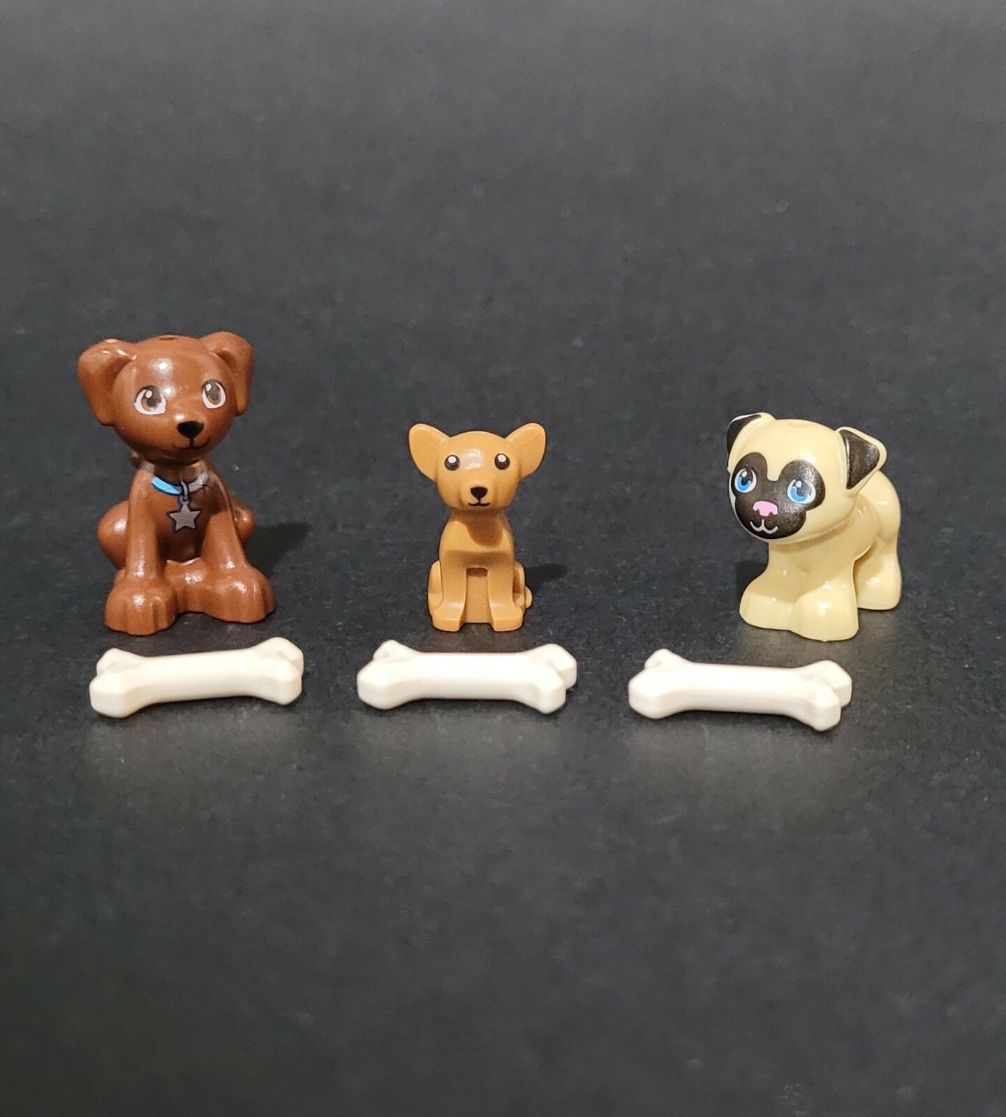 NEW Lego Animal Pets 3 Dogs Pug Chihuahua Chocolate Lab Animals Friends