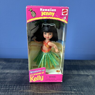 Vintage 1998 Hawaiian Jenny Doll w/ Box Lil Friends of Kelly 20858 4  Mattel