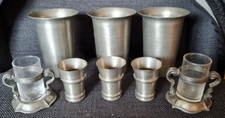 Zinn Becher Schnaps-pinneken kleine Becher Zahnstocher-Halter ca. 400 g