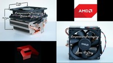 AMD HEATSINK COOLER FAN FOR FX - PHENOM II X4 - X6 CPU SOCKET AM3-AM2-AM2 NEW