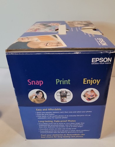 Epson PictureMate Personal Photo Lab Printer Used Original Box- B271A - Picture 4 of 5