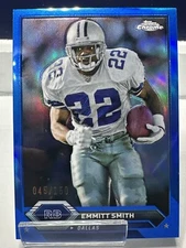 2023 Topps Composite #6 Emmitt Smith Chrome True Blue Refractor /150 Cowboys