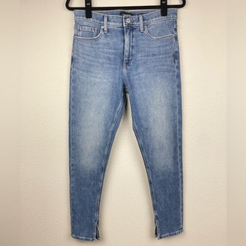 BANANA REPUBLIC Jeans Split Donna 29 Mezzi Altezza Magri Classici Premium Stretch - Foto 1 di 11