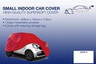 Small Red Indoor Car Cover Protector FOR PEUGEOT 106 1991-2016