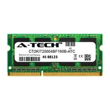 2GB DDR3 PC3-12800 SODIMM (Crucial CT2KIT25664BF160B Equivalent) Memory RAM