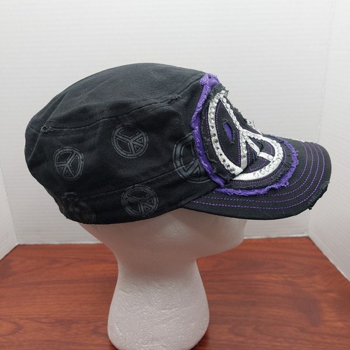 Peace Symbols Bling Cadet Hat - Picture 8 of 11