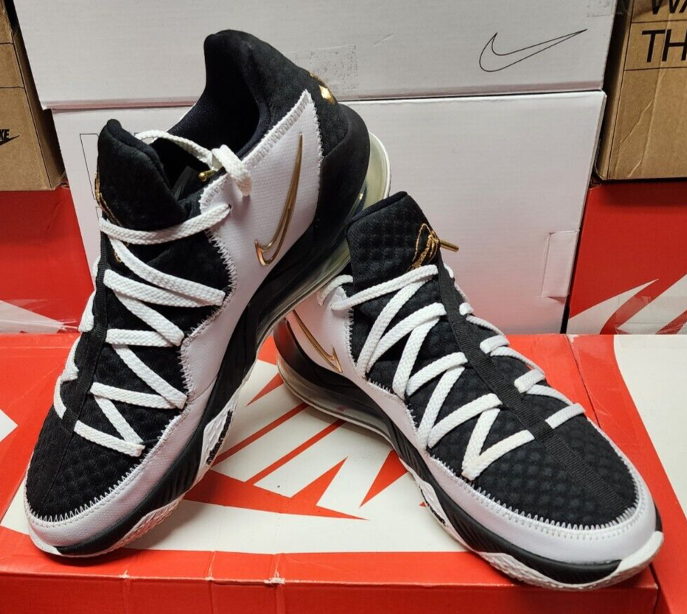 lebron 17 low metallic gold