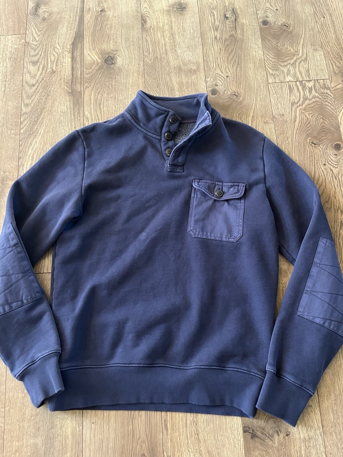 Mens Timberland Pullover 3-Button Sweatshirt Sz S… - image 1