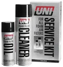 UNI Foam Air Filter Service Kit - Cleaner and Oil Aerosol Can UFM-400