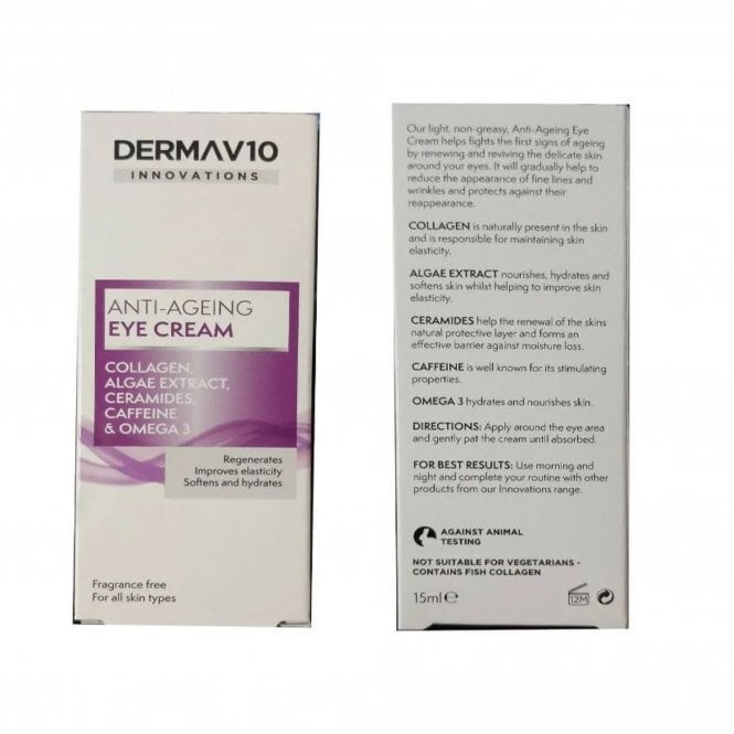 Derma V10 Innovations Anti Ageing Eye Cream, 15 ml…