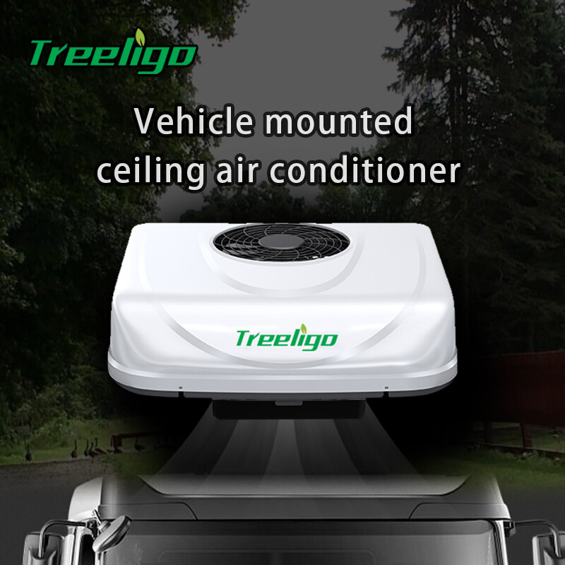 12V Electric Truck Rooftop RV Air Conditioner AC Unit Cooling For Car Motorhome