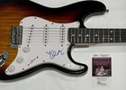ORIANTHI PANAGARIS SIGNED SUNBURST ELECTRIC GUITAR MICHAEL JACKSON JSA COA — photo 2