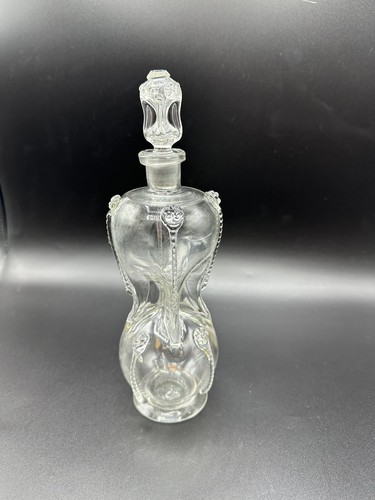 HADELAND KLUKKFLASCHE DEKANTER NOESTETANGEN SKANDINAVISCHES KUNSTGLAS NORWEGEND22