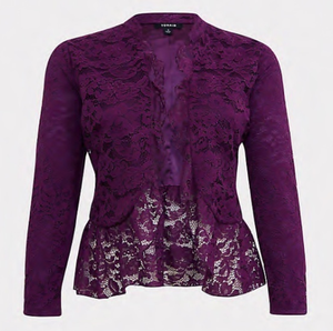 lilac lace jacket