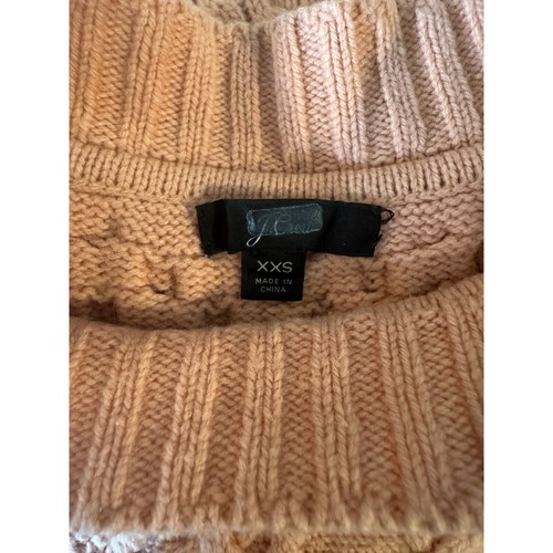 J.Crew Sweater XXS Women's Pink Wool Blend Cable Knit Long Tunic EUC - Picture 6 of 10