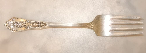 Wallace Rose Point Sterling Silver SALAD FORK 6 3/8" - No Monogram
