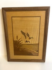 HUDSON RIVER INLAY PICTURE - MALLARD DUCK - WOOD MARQUETRY by NELSON 10X13