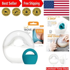 Passive Silicone Manual Breast Pump for Nursing - 3oz Hands-Free Convenience