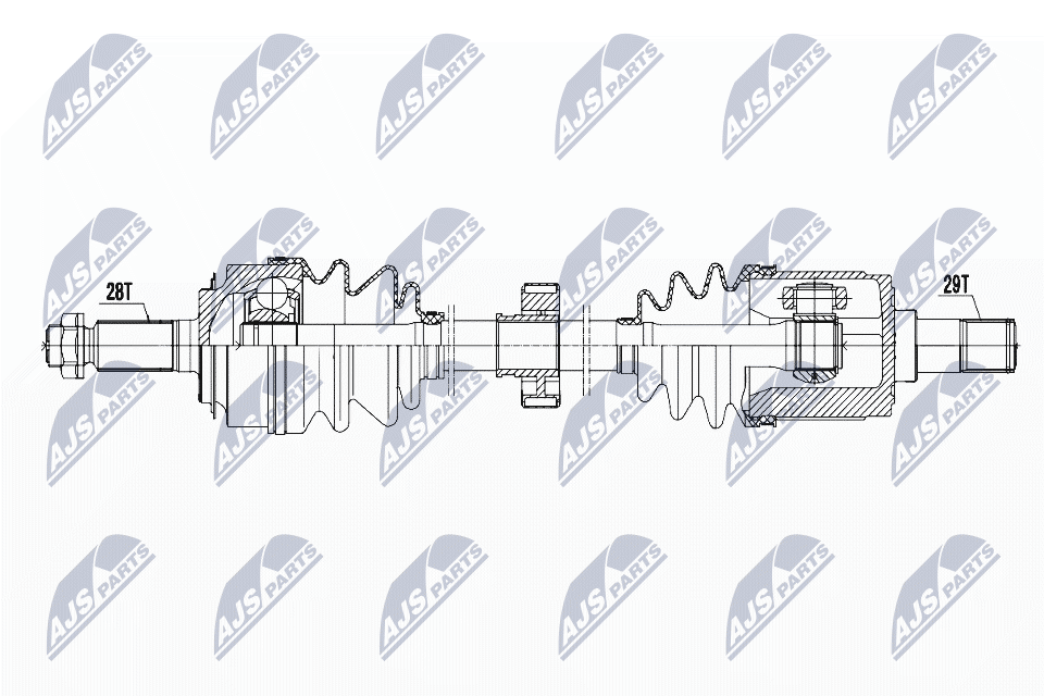 Drive Shaft Fits for Honda Accord 2.2I-CDTI 04-08 / Left, MTM / OE zu Vergl - Image 4