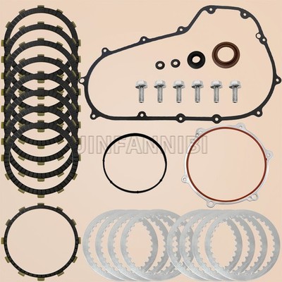 Clutch Friction Steel Plates &Gasket for Harley Electra Glide Ultra Limited FLHT