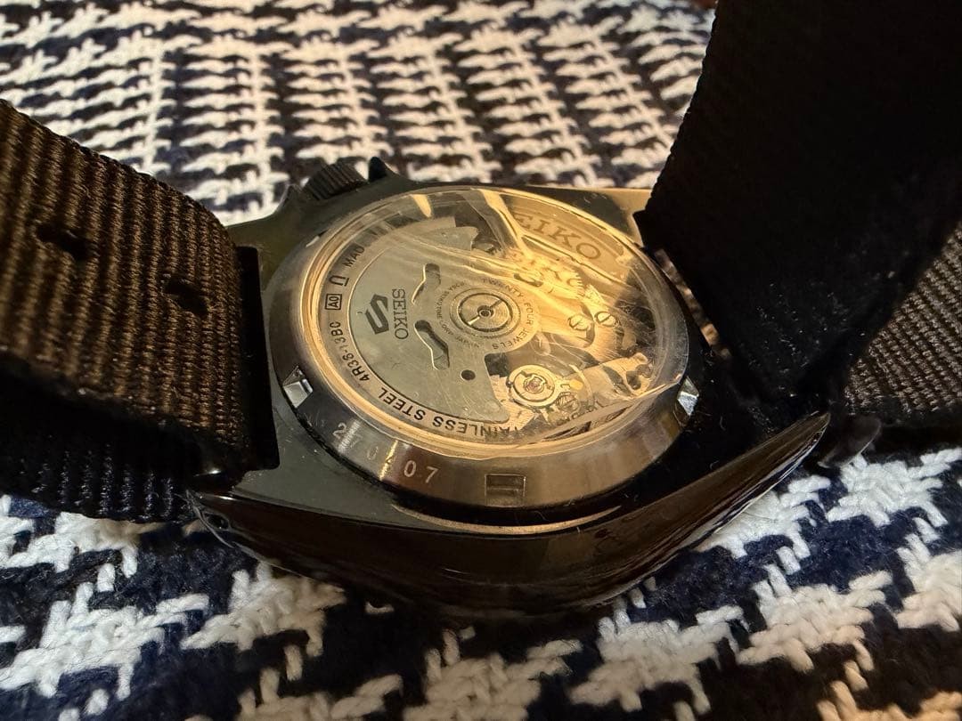 Seiko5 Sports SKX SBSA173 Automatic Watch 10ATM Camouflage Used From Japan image 2