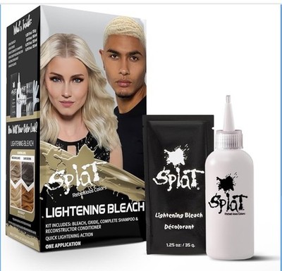 Splat Lightening Bleach Complete Hair Dye Decolorant Kit Rebellious Colors NEW
