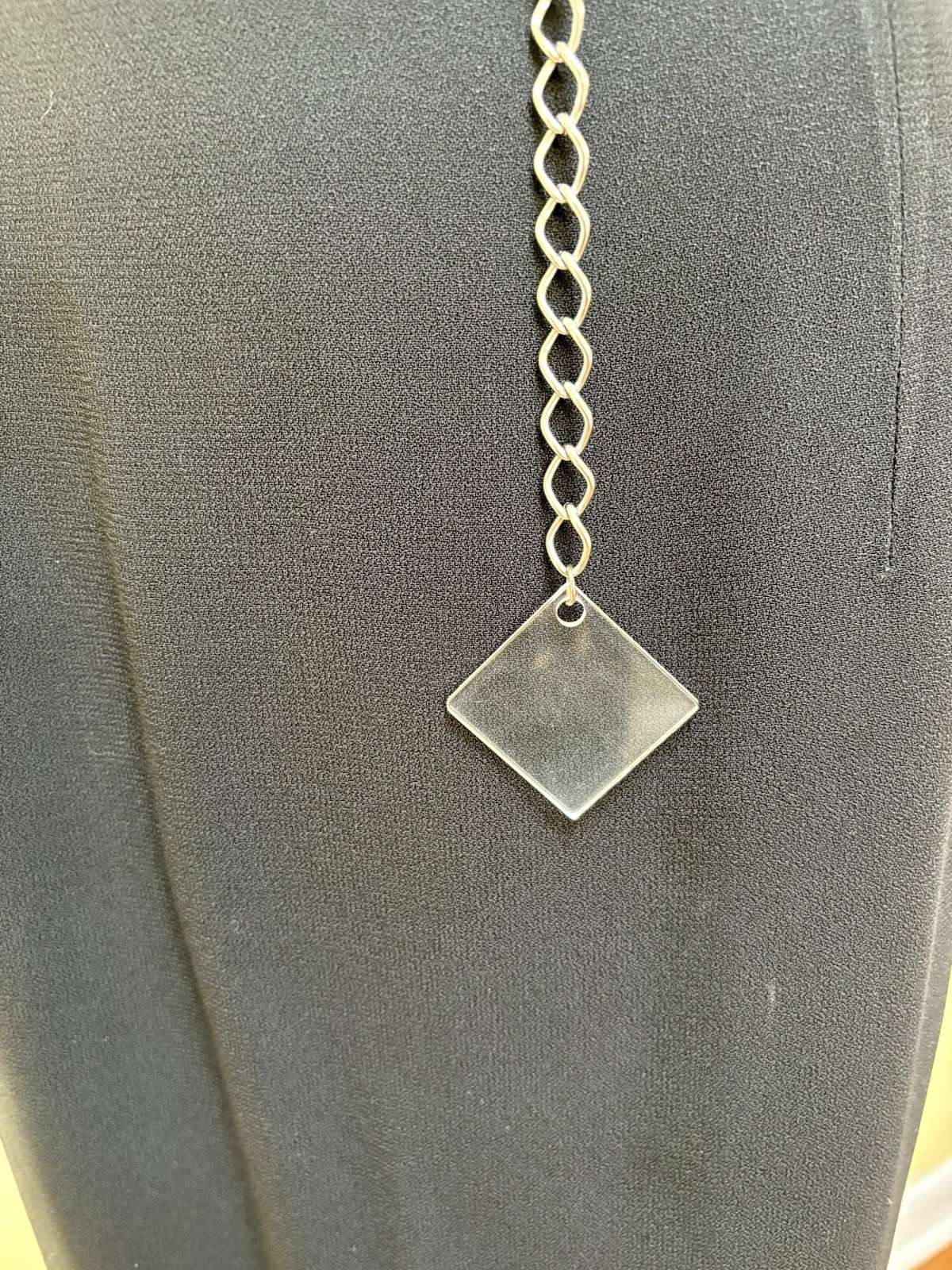 VINTAGE Statement  LUCITE BELT Rectangular Links … - image 4