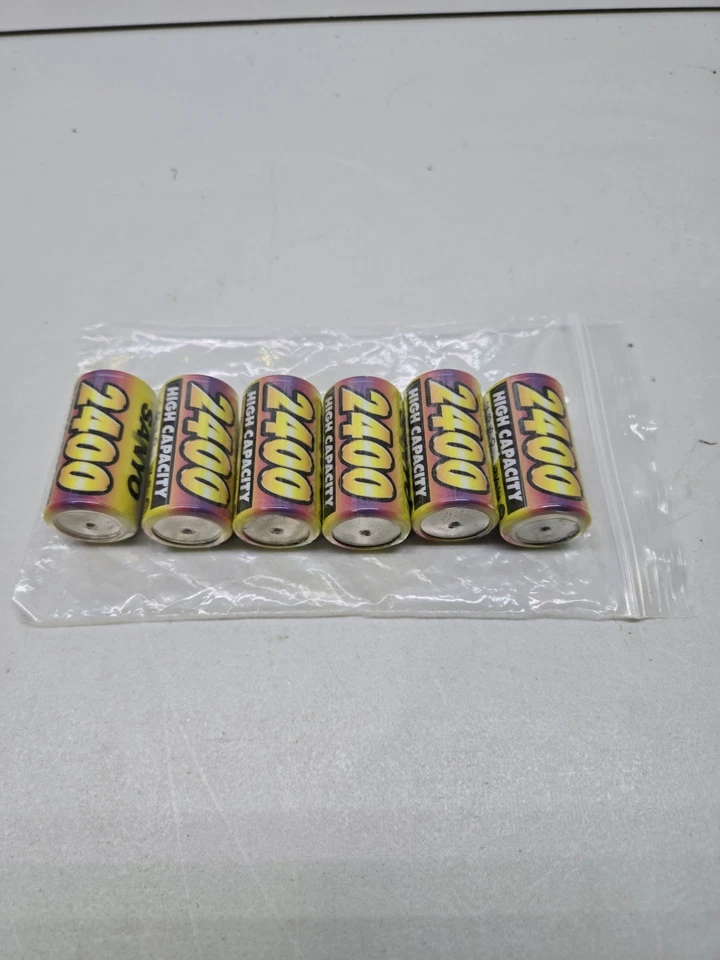 NOS Untested Vintage Sanyo NiCD 2400 High Capacity Battery RC-2400 Commando - Image 2 of 4