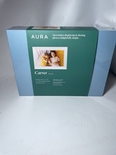 Aura Carver Sea Salt Digital Landscape Display AF900-WHT White Factory Sealed