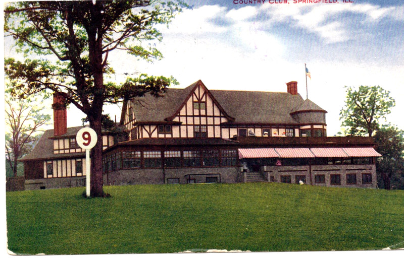 COUNTRY CLUB, SPRINGFIELD, ILL. IL. ILLINOIS. CLUB HOUSE. 