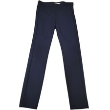 Tory Burch Maude Navy Blue Stretch Ankle Flat Front Cigar Pants Size 2 I376