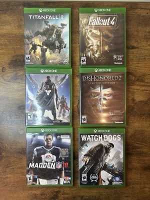 6 Xbox One Games Titanfall 2 Fallout 4 Destiny Dishonored 2 Madden 18 Watch Dogs