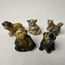 Wade Red Rose Tea Figurines Canada Series 1 Lot of 5 Bush baby Lion Puppy Chimp
