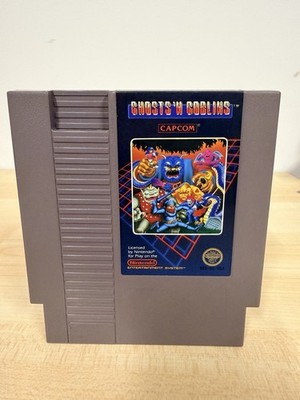 Ghosts 'n Goblins (5-Screw) (NES, 1986) Cart Only Tested Authentic