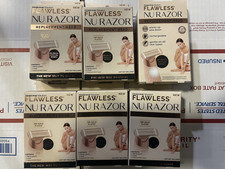 Lot of 6 Finishing Touch Flawless Nu Razor Replacement Head Only 18K Gold Plated