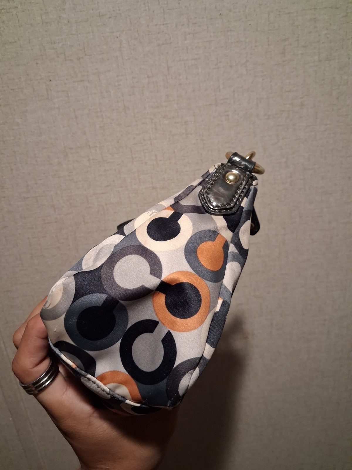 y2k Coach Signature C Logo Print small Hobo Bag with … - Gem