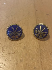 Deputy Chief /Fire Fighter Lapel Pin , 4 Crossed Bugles Pin Back Lapel Pin