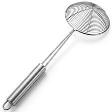 Cyoufine 13.7-inch Spider Strainer Skimmer Stainless Steel 13.7 inch, Silver
