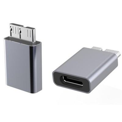 Aluminum Alloy Type-C Female to Micro B USB Male Data Plug Connector Adapter