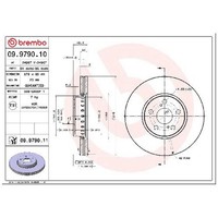 2X Bremsscheibe Vorne FüR Toyota Avensis T22 2.0 01 Bis 03 Brembo 4351220730 Neu